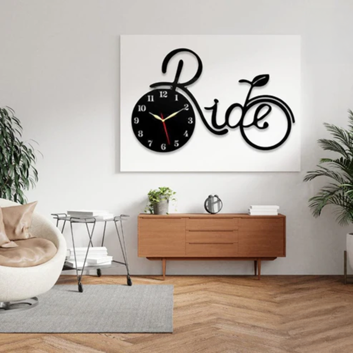 Ride Wooden Clock (31x18 inches) - Image 3