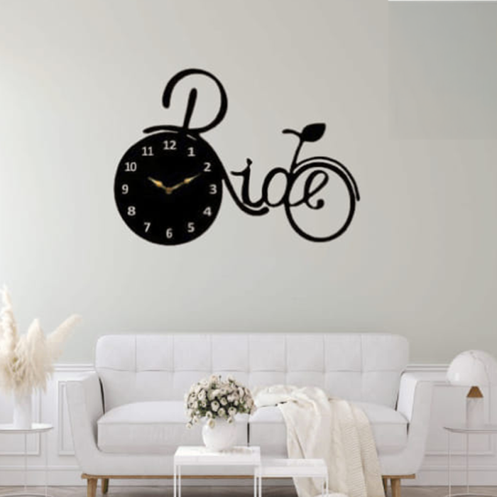 Ride Wooden Clock (31x18 inches) - Image 2