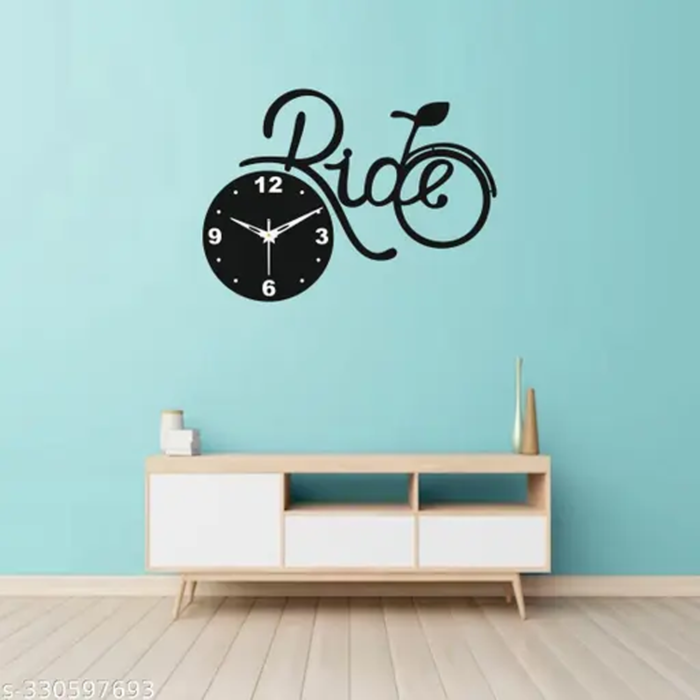 Ride Wooden Clock (31x18 inches)