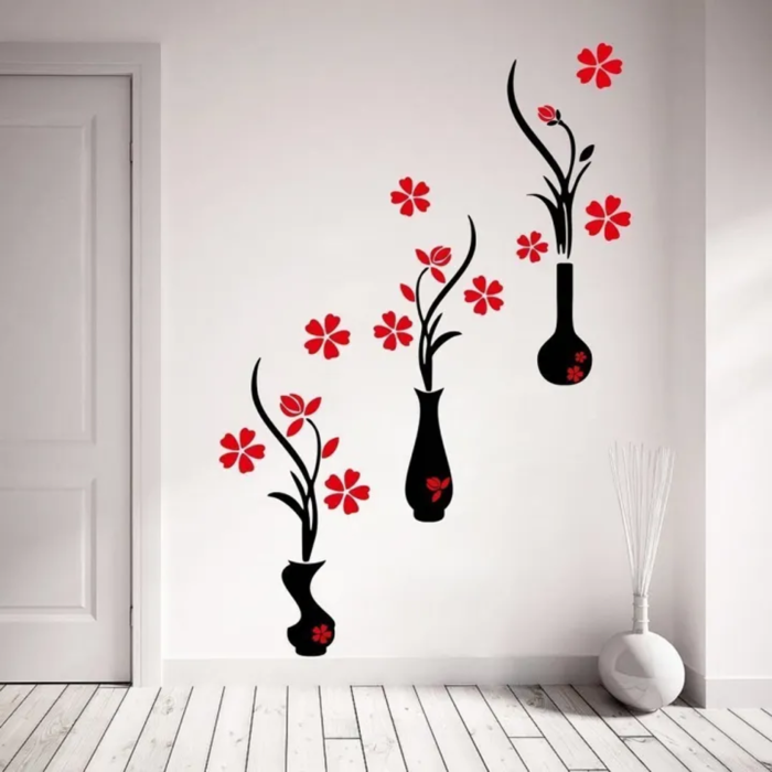 Red Flower Wooden (18x30) - Image 2