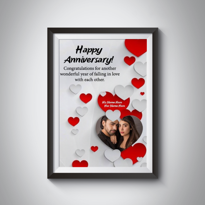 Happy Anniversary Photo Frame - Image 5