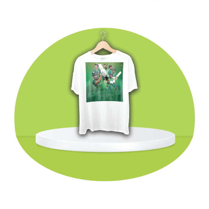 Customizable Babar Azam Round Neck T-Shirt - Image 2