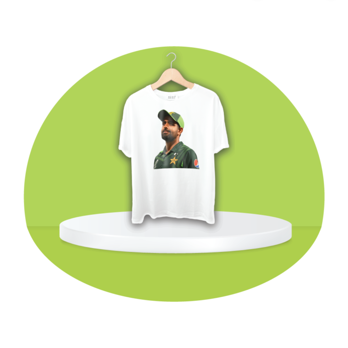 Customizable Babar Azam Round Neck T-Shirt