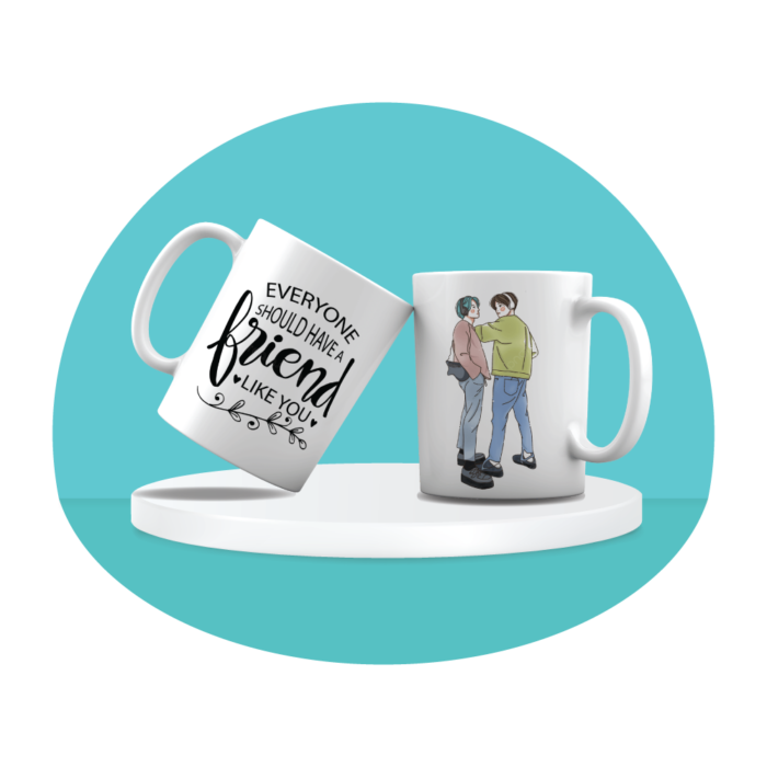 Best Friend Printed Customized Mug - Image 4