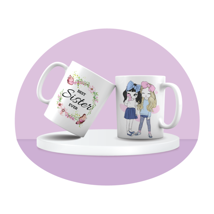 Best Sister Personalized Printed Mug - Image 3