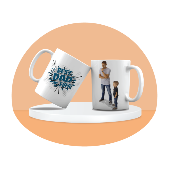 Best Father | Best Dad Printed Customized Mug - Image 3