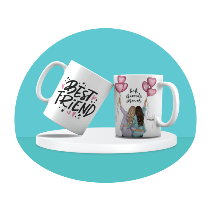 Best Friend Printed Customized Mug - Image 3