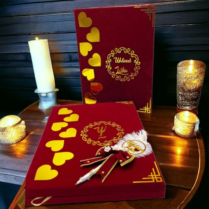 Velvet Nikha Custom Keepsake Book with Box