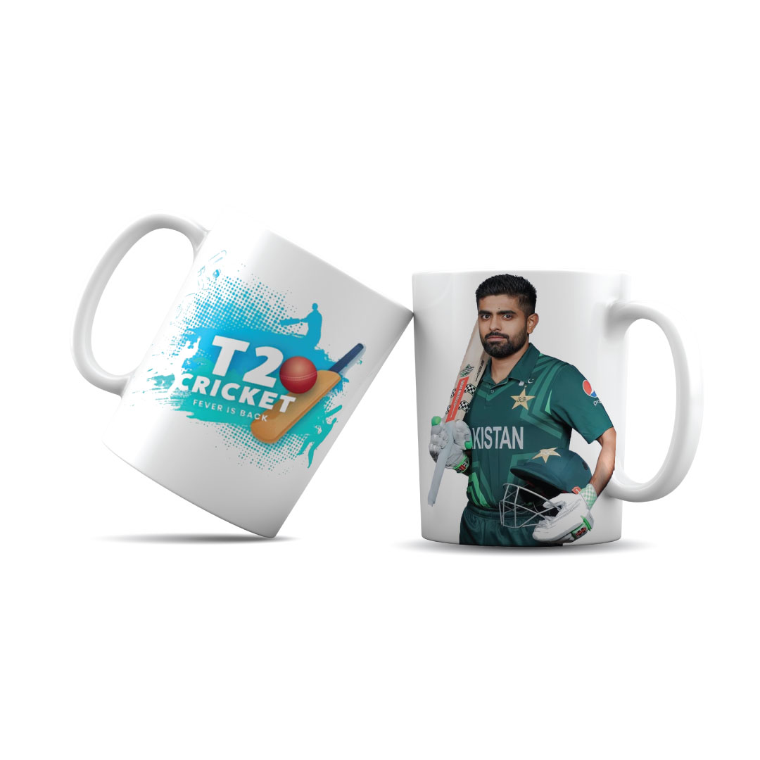 Customize Babr Azam Single Mug Double Side Printed