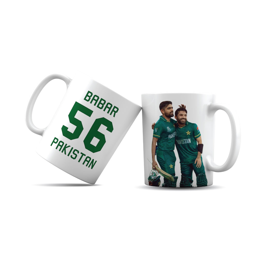 Customize Babr Azam Single Mug Double Side Printed