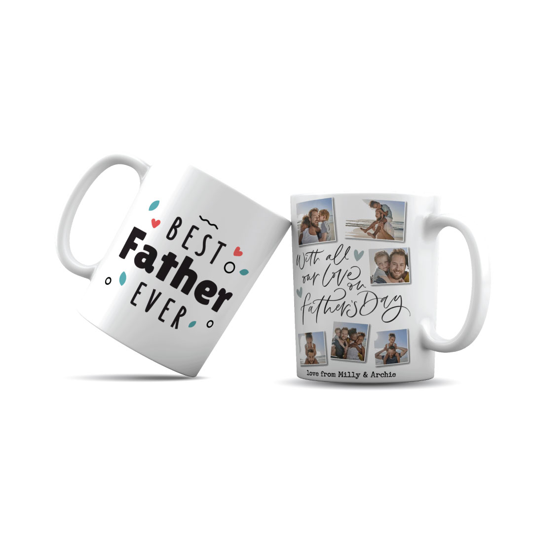 Customize Best Father Single Mug Double Side Printed