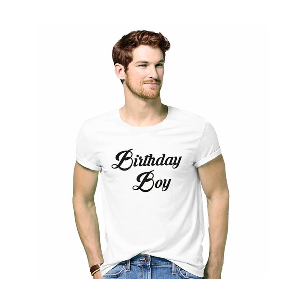 Buy Cotton Men’s T-Shirt – Birthday Boy Printed Birthday T-Shirt