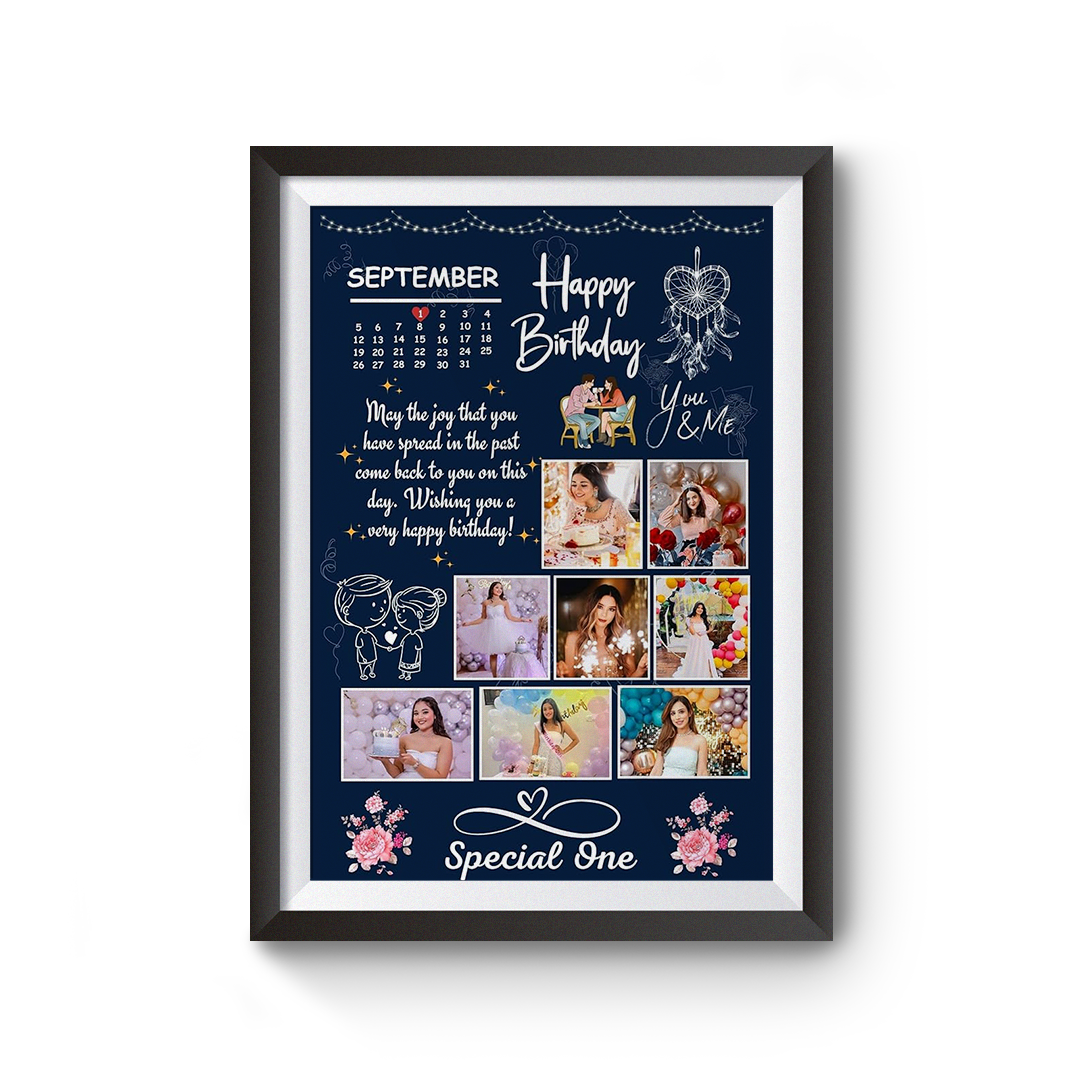 Customized Birthday Photo Frame – Personalized Designs
