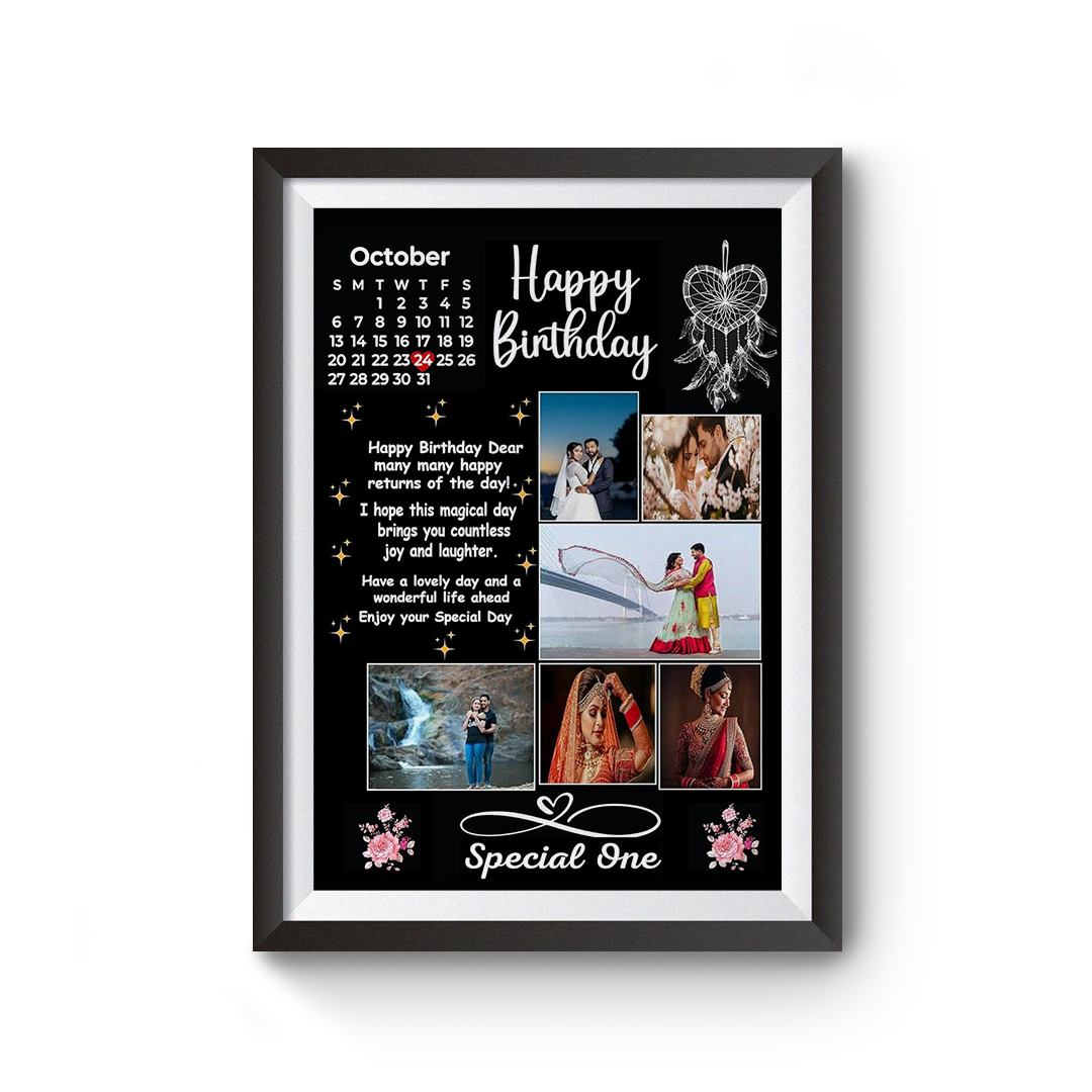Customized Birthday Photo Frame – Personalized Designs