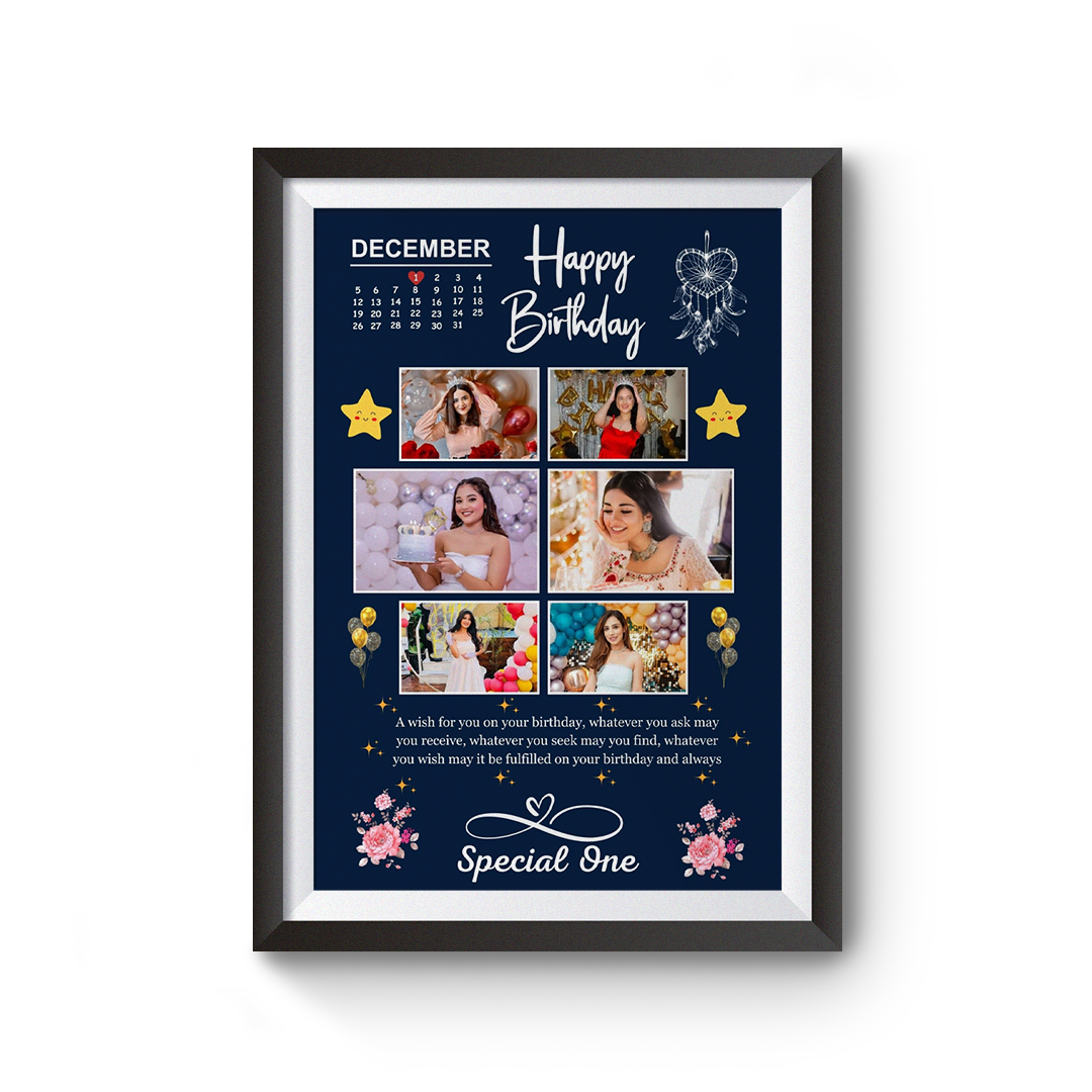 Customized Birthday Photo Frame – Personalized Designs
