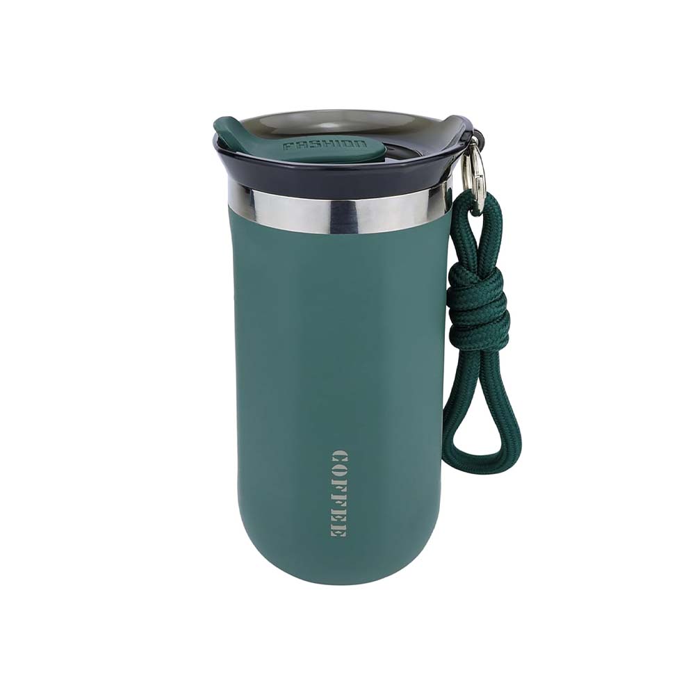 Disoza 17 Oz Travel Coffee Mug Insulated Stainless Steel Reusable Mug with Lid and Sleeve, Spill Proof, Hot and Iced Cold Drinks
