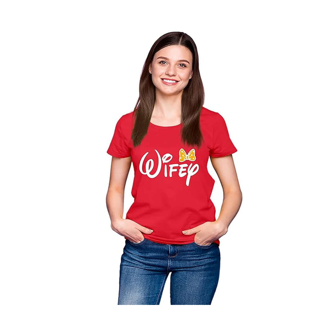 Hangout Hub Men Women Regular Fit T-Shirt Red 02