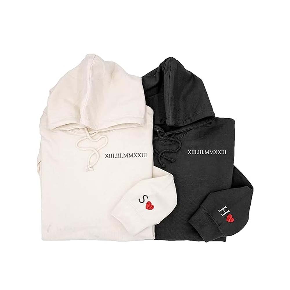 Customize Mr & Mrs Hoodies Printed Single Side