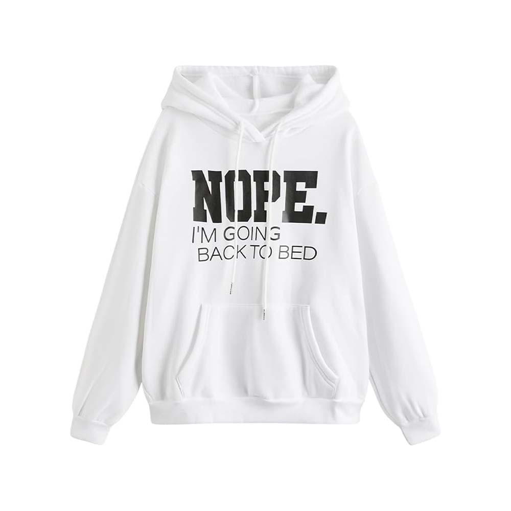 Nope Printed Hoodie – Single Side Design | Trendy & Comfortable Streetwear