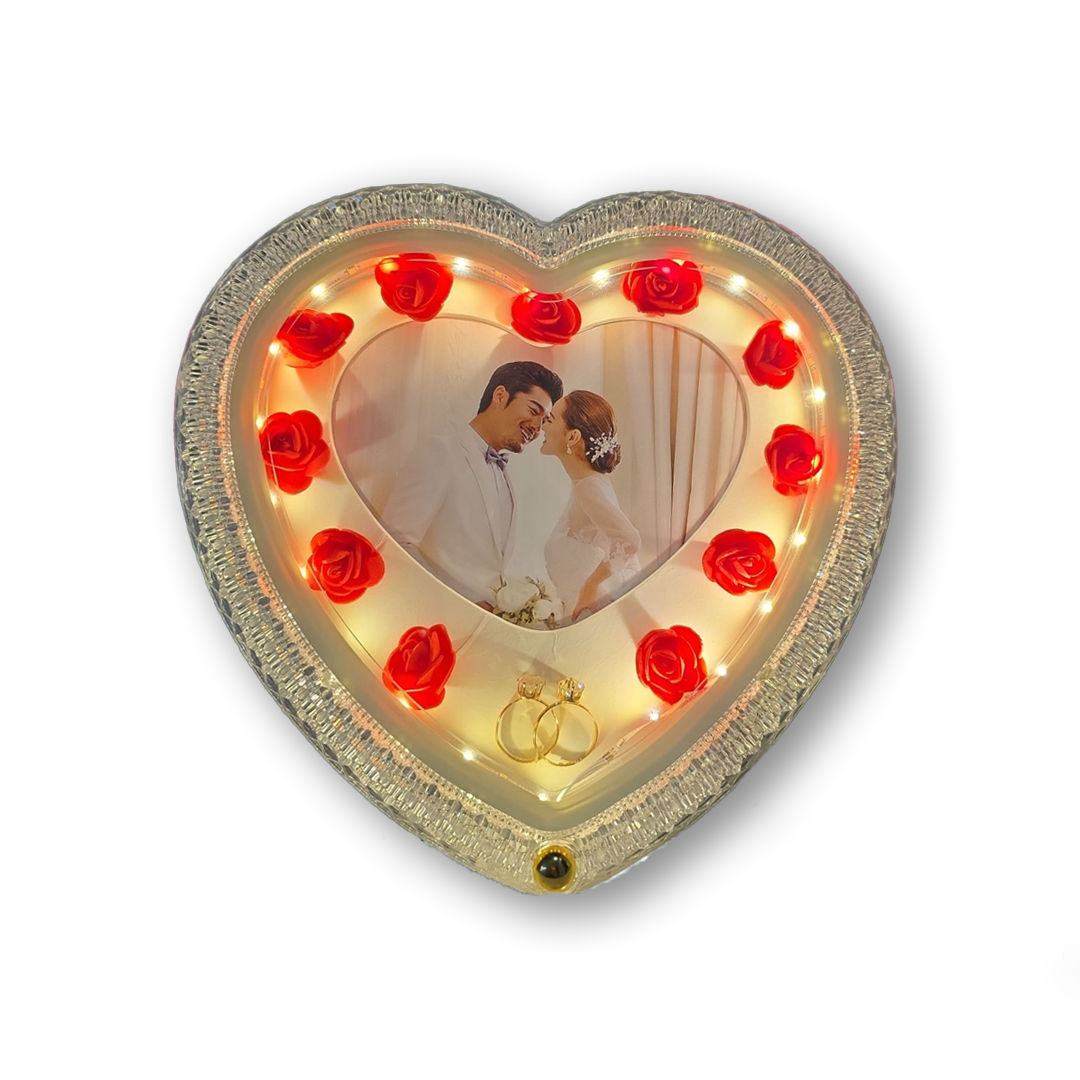 LED Photo frame with Three Colour Mode light operations,sensor touch with USB cable