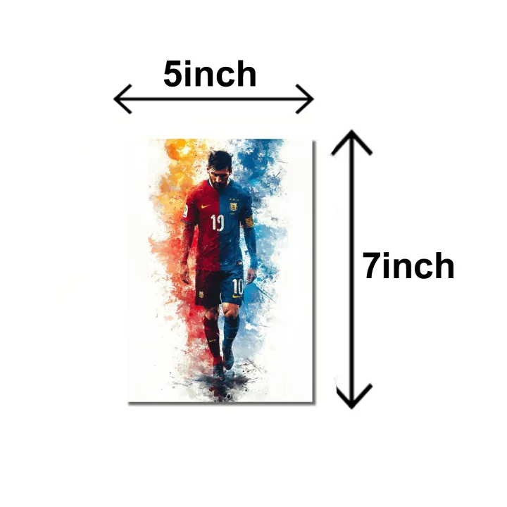 Buy Set of 3 Lionel Messi Wooden Sticky Photo Frames – Wall Décor