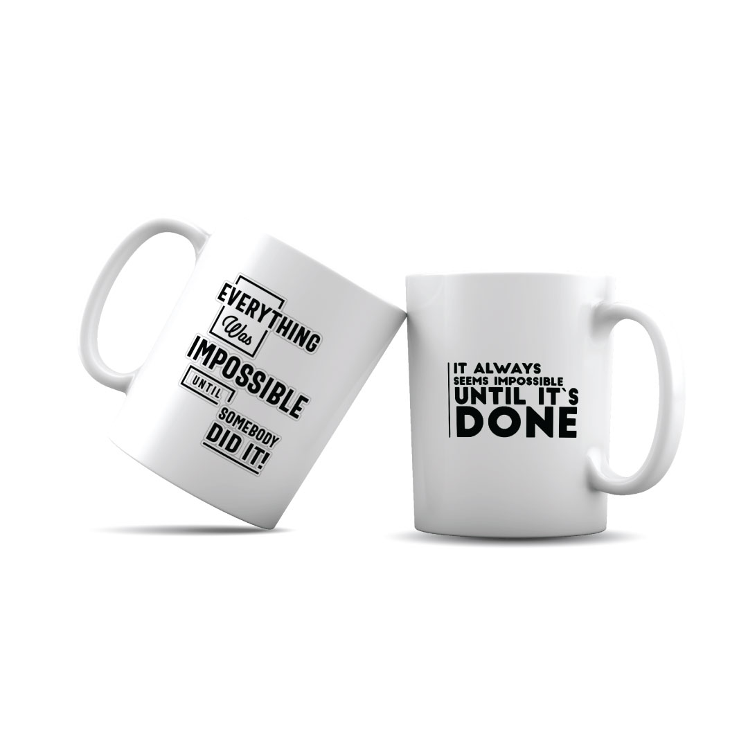 Dailoge Tea & Coffe Single Customize Mug Double Side Printed