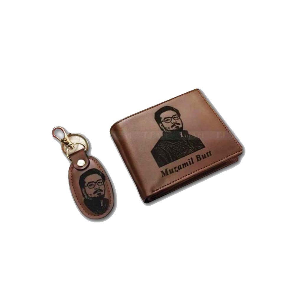 Customize Wallet & Keychain Gift Set Printed