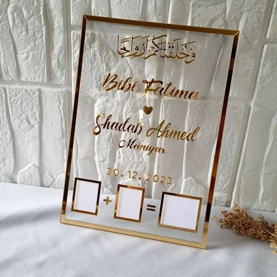 Nikah Acrylic Booklet Nikah Acrylic Booklet