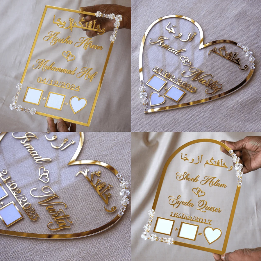 Acrylic nikah Booklet