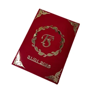 Red Velvet Nikah Booklet