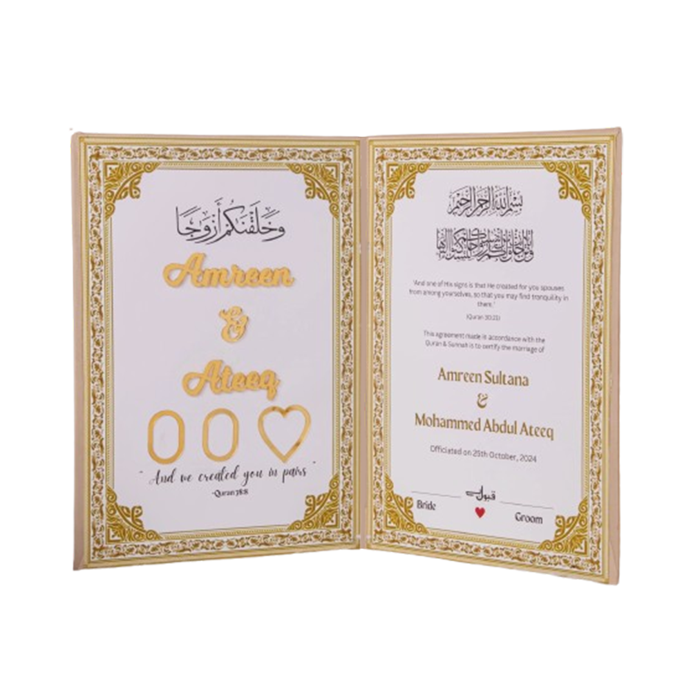 Premium Customize Nikah Book – Design for Your Special Day